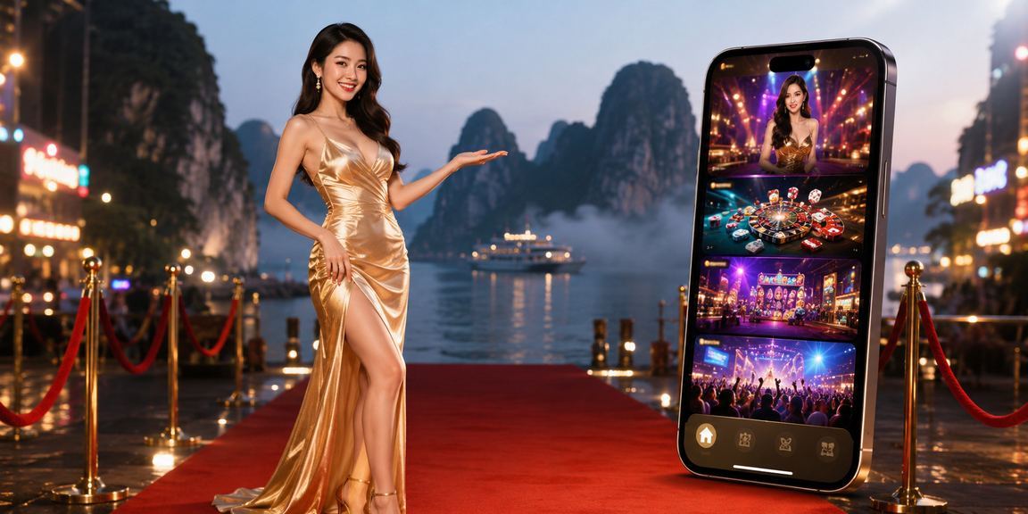 Người dùng Việt Nam chơi casino trực tuyến trên điện thoại tại Vịnh Hạ Long