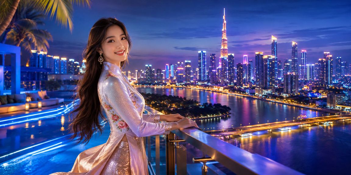 Phụ nữ Việt Nam mặc áo dài chơi bài tại sòng casino Hồ Chí Minh